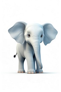 Elephant wildlife cartoon animal. 