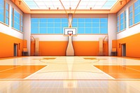 Basketball backgrounds sports architecture. AI generated Image by rawpixel.