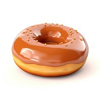 Donut food white background confectionery. 