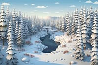 Landscape outdoors winter nature. AI generated Image by rawpixel.