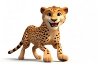 Cheetah wildlife leopard cartoon. AI generated Image by rawpixel.