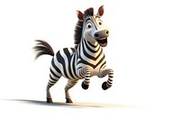 Plains zebra cartoon mammal animal. AI generated Image by rawpixel.