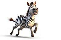 Plains zebra wildlife cartoon animal. 