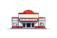 Architecture restaurant building cartoon. AI generated Image by rawpixel.