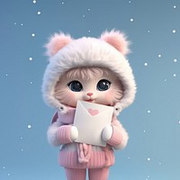 Winter cute doll toy. 