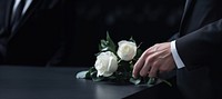 Flower hand rose wedding. 