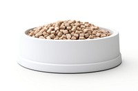 Food bowl vegetable white background. 