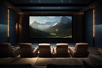 Screen indoors chair projection screen. 