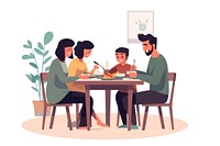Restaurant furniture eating dinner. AI generated Image by rawpixel.