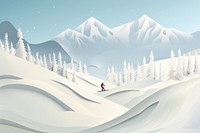 Snow landscape outdoors holiday. AI generated Image by rawpixel.