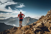 Recreation adventure outdoors running. AI generated Image by rawpixel.