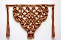 Brown macrame art creativity decoration. AI generated Image by rawpixel.