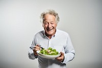 Salad eating adult food. AI generated Image by rawpixel.