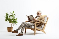 Reading chair book publication. AI generated Image by rawpixel.