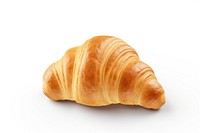 Croissant bread food white background. 