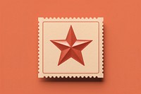 Postage stamp icon symbol text starfish. 