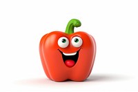 A bell pepper vegetable cartoon plant. AI generated Image by rawpixel.