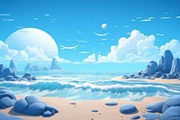 Sea backgrounds landscape seascape. 