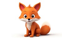 Red fox cartoon mammal animal. AI generated Image by rawpixel.