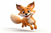 A red fox cartoon mammal animal. AI generated Image by rawpixel.