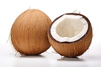 Coconuts food white background freshness. AI generated Image by rawpixel.