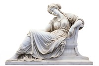 Statue sculpture art white background. AI generated Image by rawpixel.