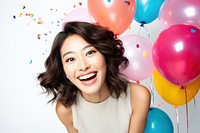 Party laughing balloon smile. AI generated Image by rawpixel.