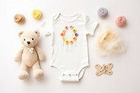 Toy decoration baby white background. 