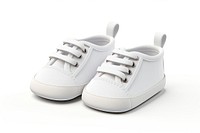 Shoe footwear white pair. 