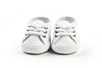 Shoe footwear white pair. 