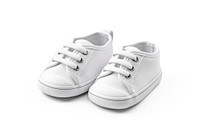 Shoe footwear white pair. 