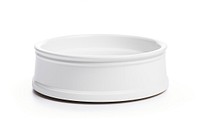 Bowl porcelain white white background. 