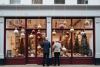 Christmas shop day architecture. 