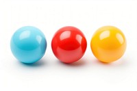 Plastic ball toys sphere white background simplicity. AI generated Image by rawpixel.
