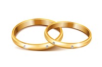Wedding rings gold jewelry diamond. AI generated Image by rawpixel.
