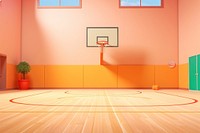 Basketball backgrounds sports architecture. 