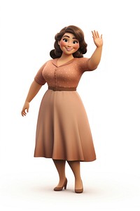 Cartoon adult dress woman. AI generated Image by rawpixel.