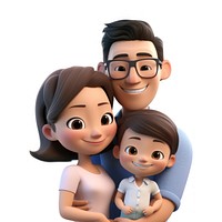 Baby smiling cartoon father. AI generated Image by rawpixel.