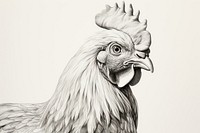 Chicken drawing poultry animal. 