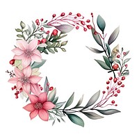 Pattern flower wreath plant. 