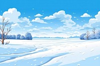 Snow sky landscape outdoors. AI generated Image by rawpixel.