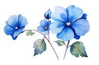 Flower plant leaf blue. AI generated Image by rawpixel.