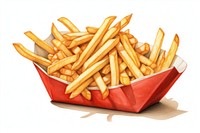Fried fries food transportation. AI generated Image by rawpixel.