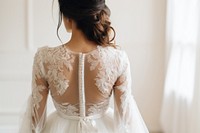 Bride wedding fashion dress. 