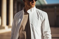 Jacket outdoors sleeve shirt. 