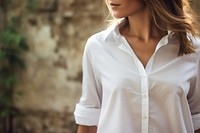 Shirt outdoors blouse sleeve. AI generated Image by rawpixel.
