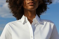 Shirt outdoors white sky. AI generated Image by rawpixel.