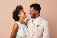 Newlywed laughing wedding adult. 