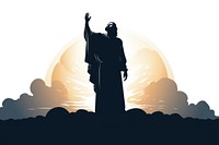 Silhouette adult representation spirituality. AI generated Image by rawpixel.