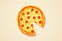 Pizza food confectionery pepperoni. AI generated Image by rawpixel.